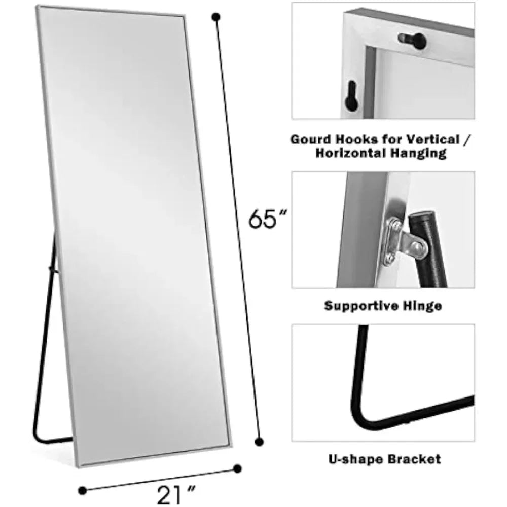 "Thee" Full-length Mirror, 64" x 22" - Floor-to-Ceiling Mirror