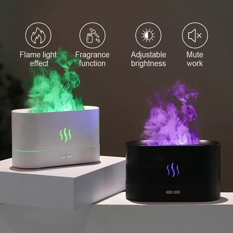 4-n-1 Flame Lamp, Humidifier, Diffuser, & Cool Mister